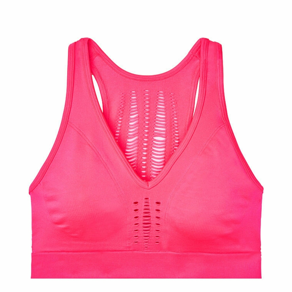 Victoria Secret seamless sports bra color:hot pink